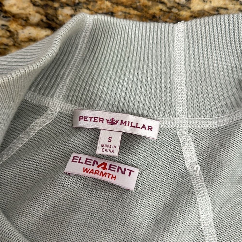Peter Millar Element 4 Warmth Gray Viscose Blend Full Zip Jacket Size S - Picture 4 of 9